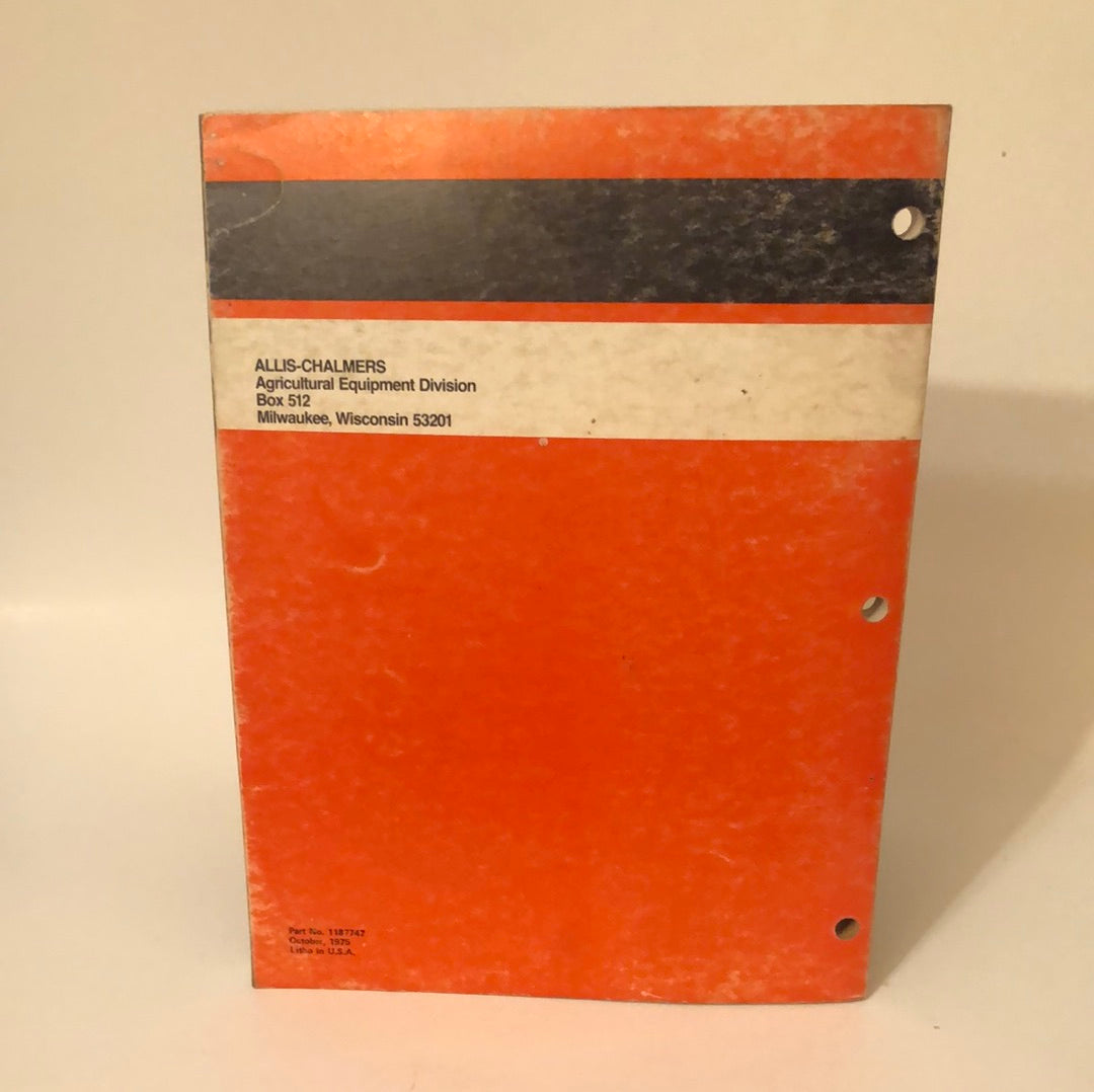 Allis-Chalmers Gleaner L Self-propelled Combine _ Operators Manual