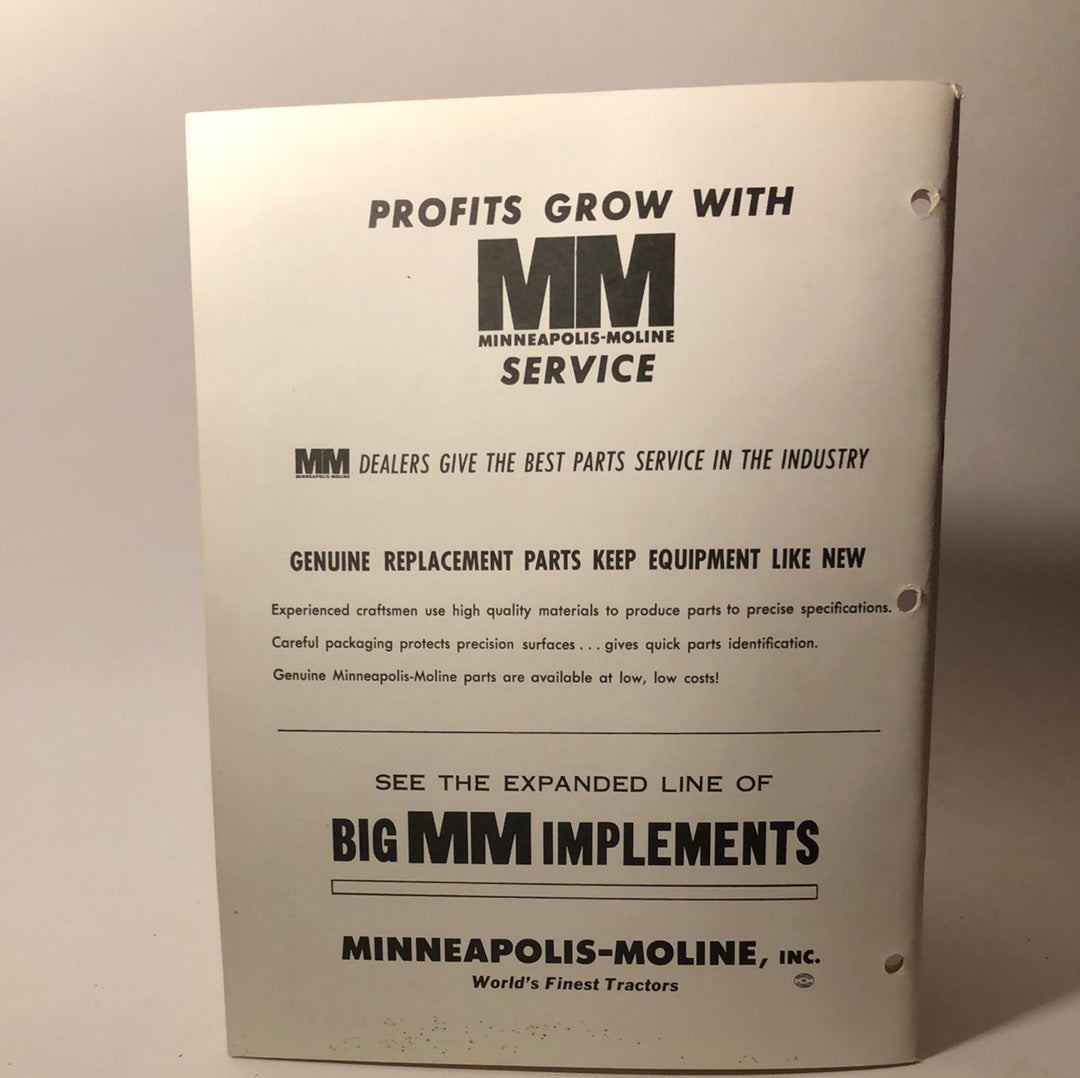 Minneapolis Moline - Model 3496 Self-Propelled Combine - Operator's Manual