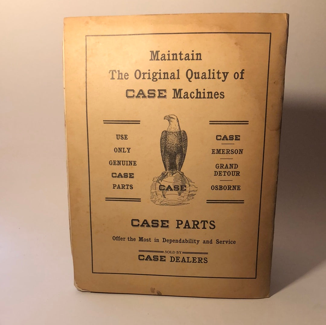 Case - parts list no. C 314 - No 40 Series Disk Harrows