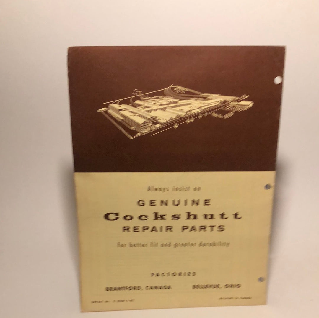 Cockshutt Setting Up & Operating Instructions 332 Mower