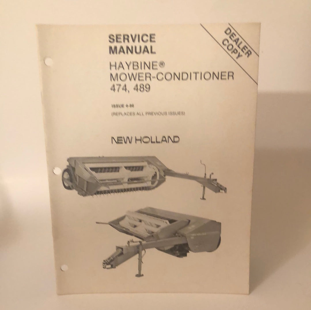 New Holland - Haybine Mower-Conditioner 474 & 489 - Service Manual