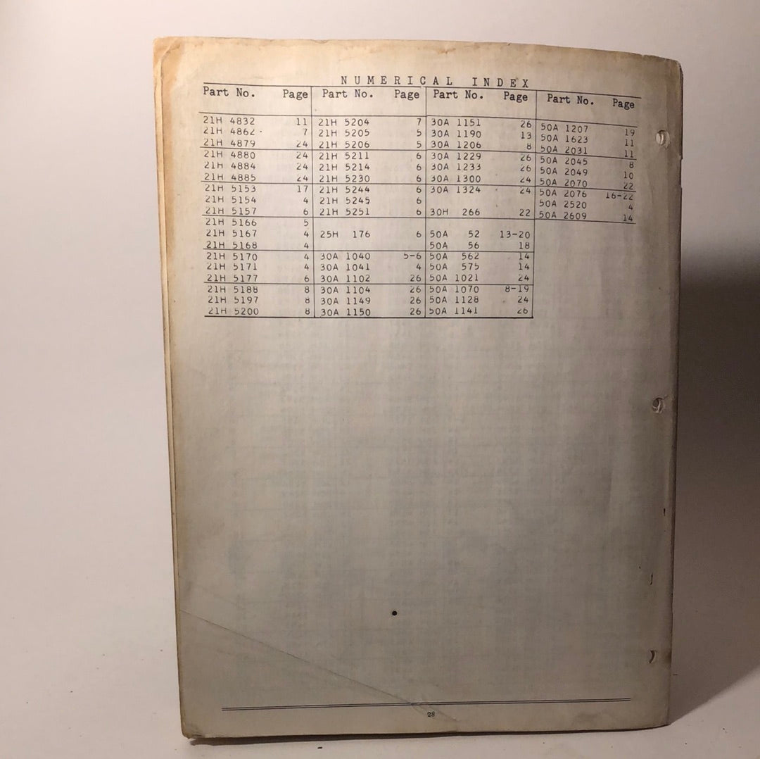 Minneapolis Moline - 2 & 4 Row Drive-In Cultivator - Repair Catalog