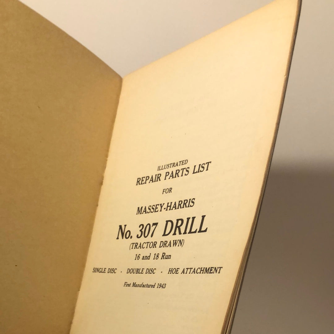 Massey-Harris No 307 Drill (tractor drawn) 16 and 18 Run