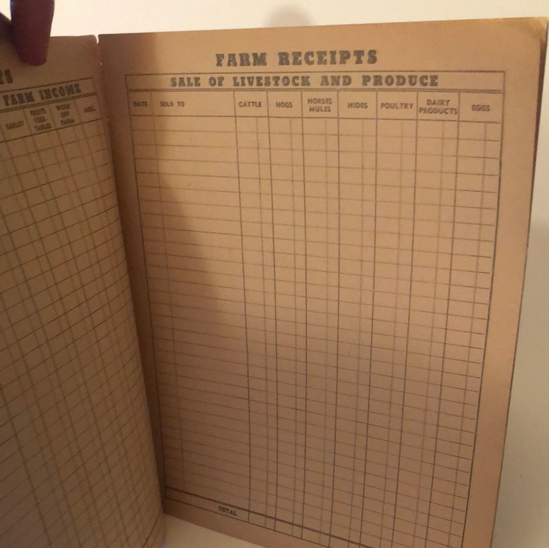 Farm Record Book - Dickinson County Kansas - 1951 from Shouse Implement Co