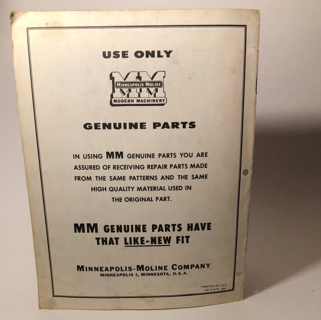 Minneapolis Moline - Model LO PTO Spreaders - Repair Catalog