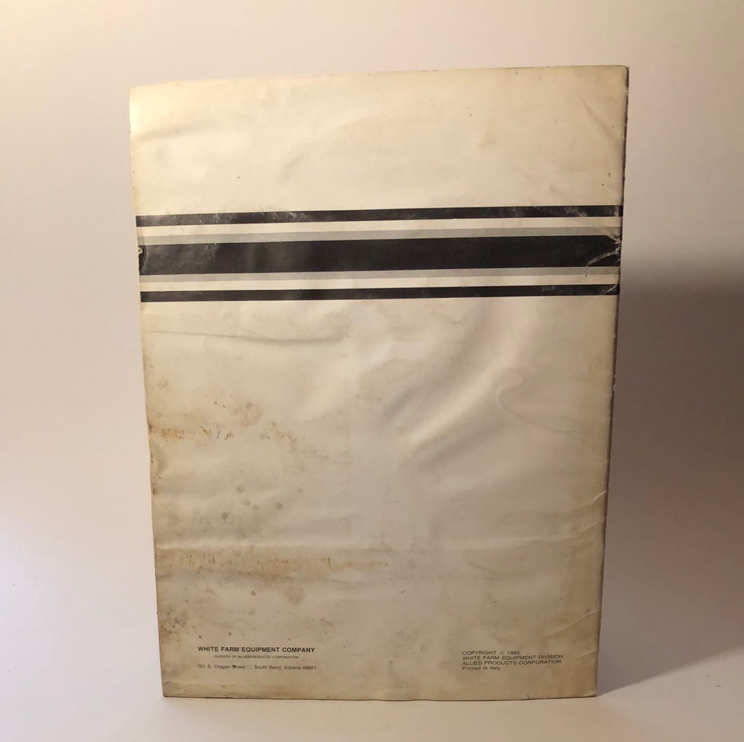 White - M525 Finishing Mower instruction manual & part list