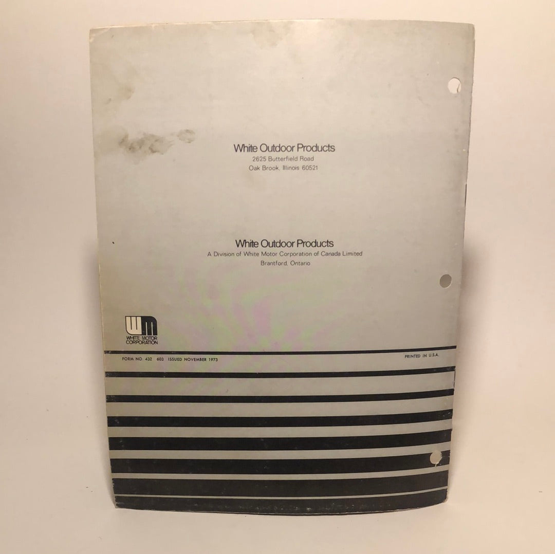 White 42” Rotary Mower operator’s manual