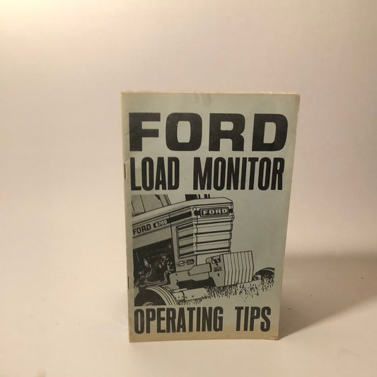 Ford Load Monitor Operating Tips