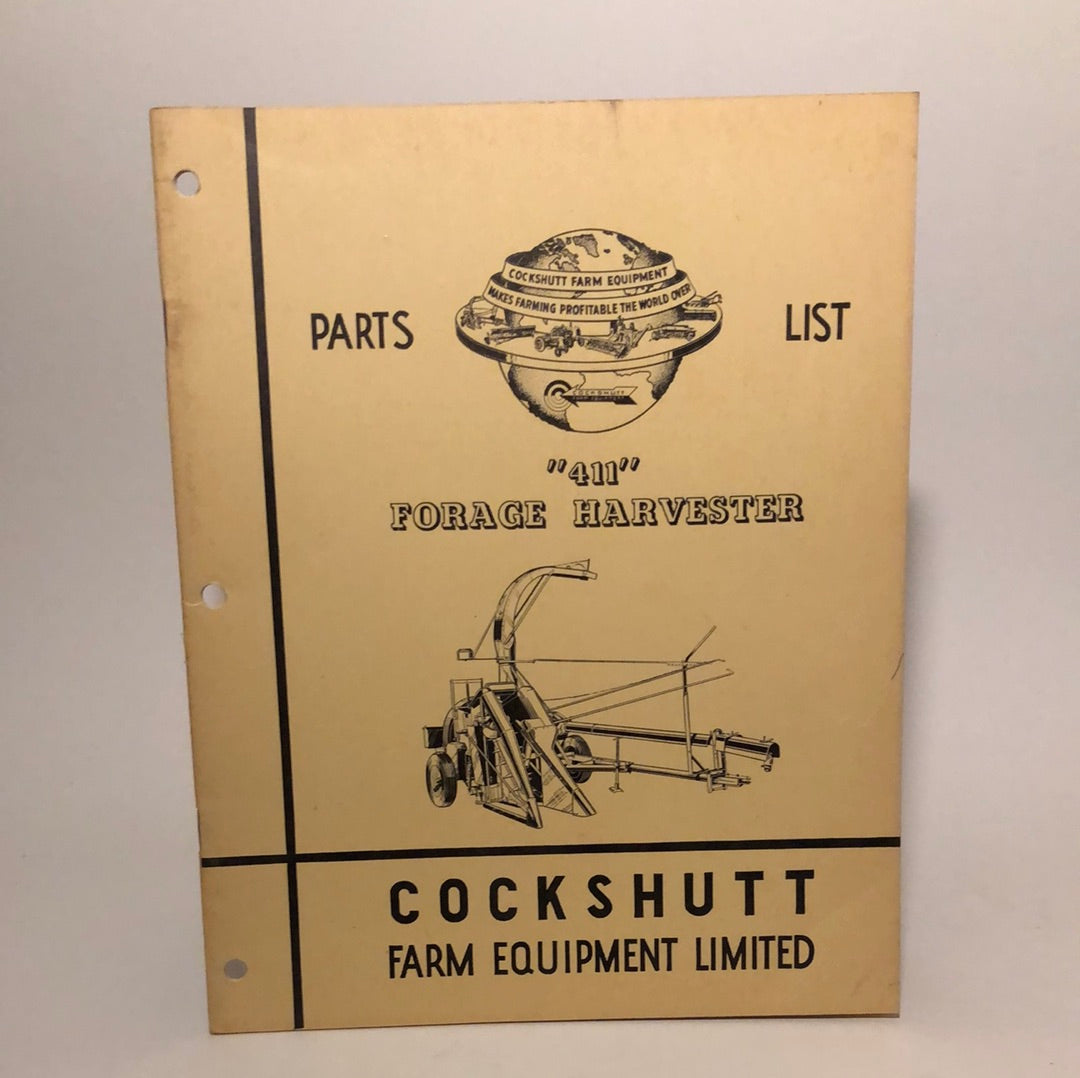 Cockshutt Parts List 421 Forage Harvester