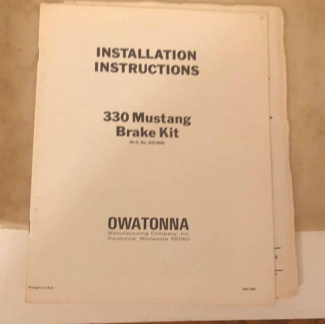 OMC 330 Loader Manual - Pack