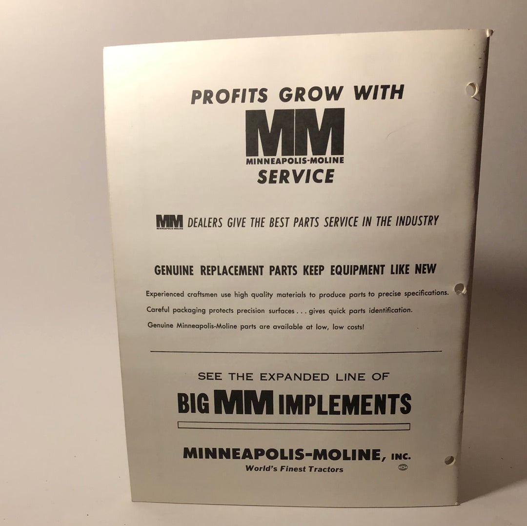 Minneapolis Moline - Model 3496 Self-Propelled Combine - Operator's Manual