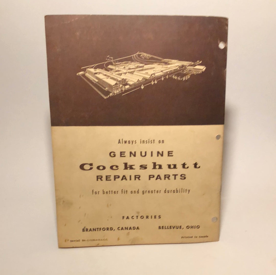 Cockshutt Owner Manual 280 Rear Mounted Tractor Plow