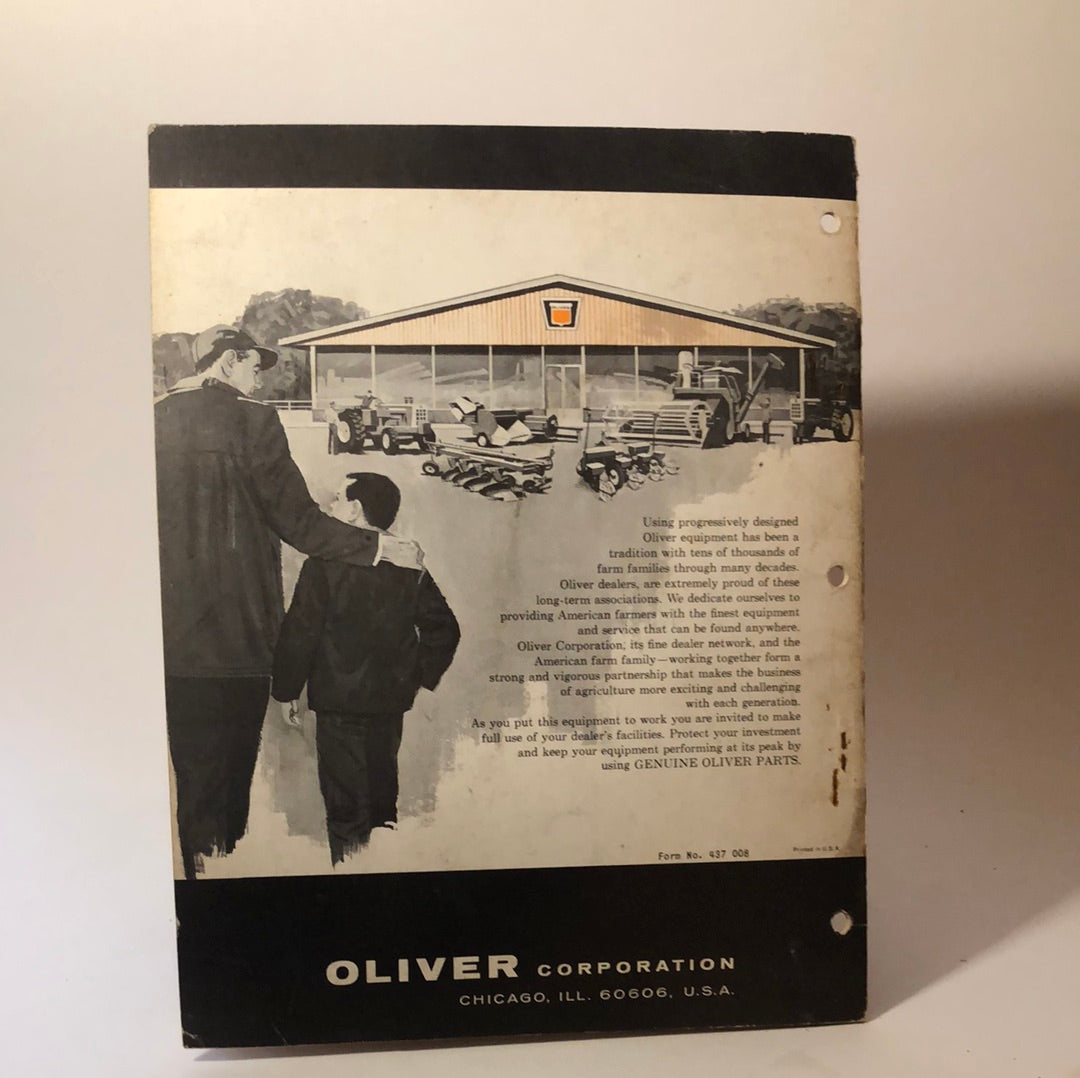 Oliver Operator's & Instructional Manual - Fertilizer Attachment for 3500 Tool Bar Carrier