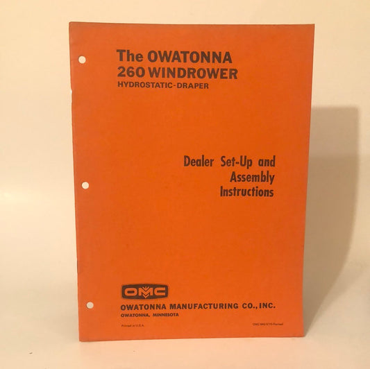 OMC 260 Windrowee Hydrostatic-Draper - Dealer Set-up & Assembly