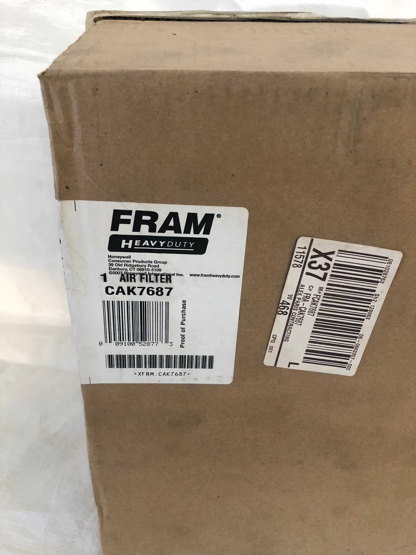 Fram Air Filter - CAK7687