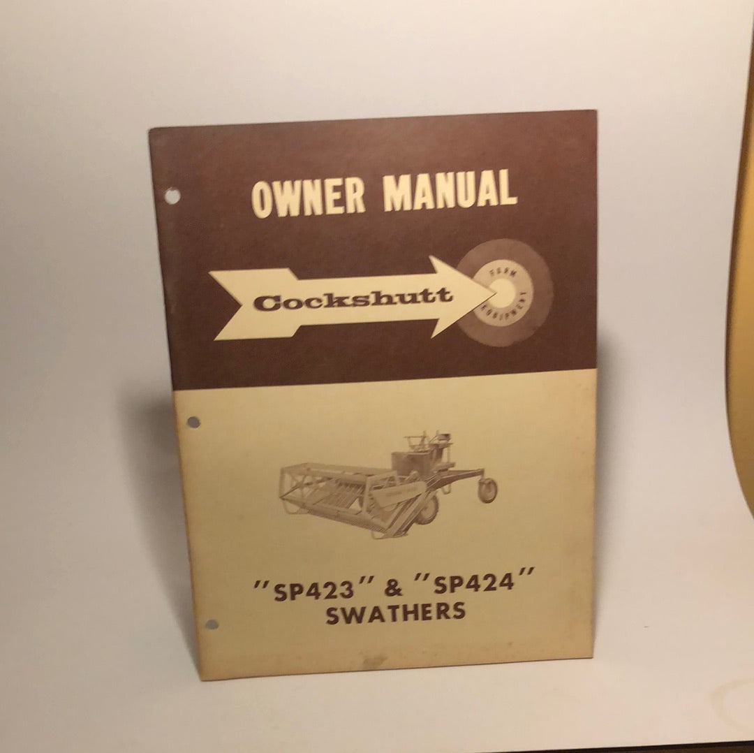 Cockshutt Owner Manual SP423 & SP424 Swathers