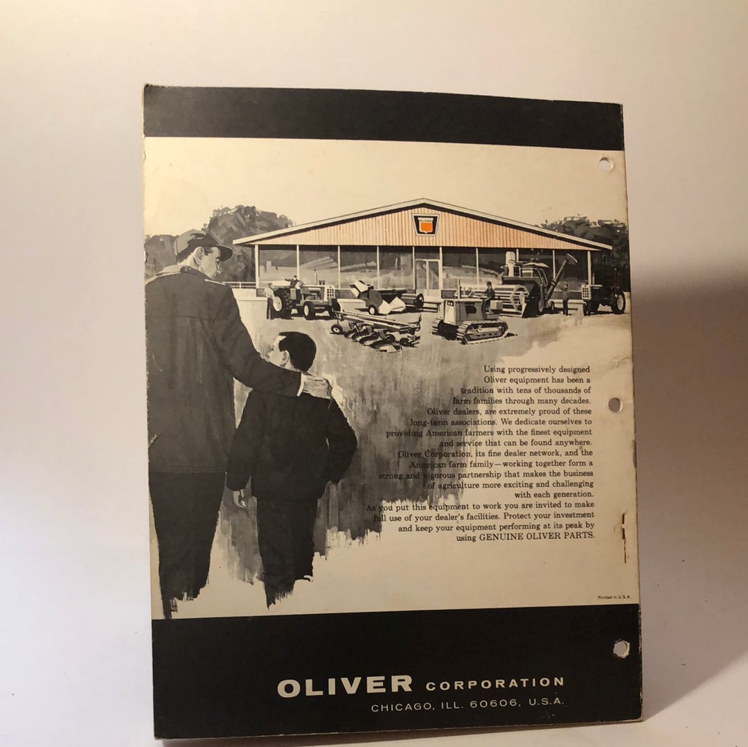 Oliver Operator's & Instructional Manual 3500 Tool Bar Carrier and Attachments