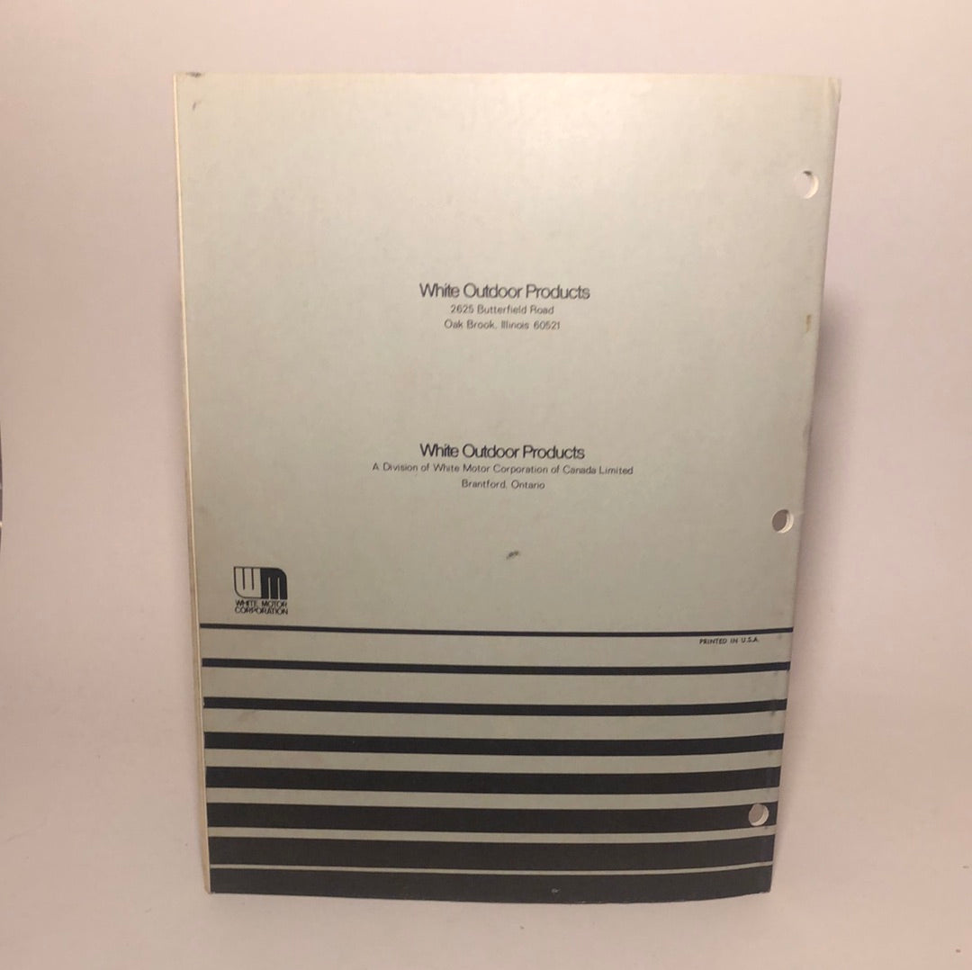 White Yard Boss GT-1120 & GT-1622 Garden Tractor Parts catalog & Instruction manual