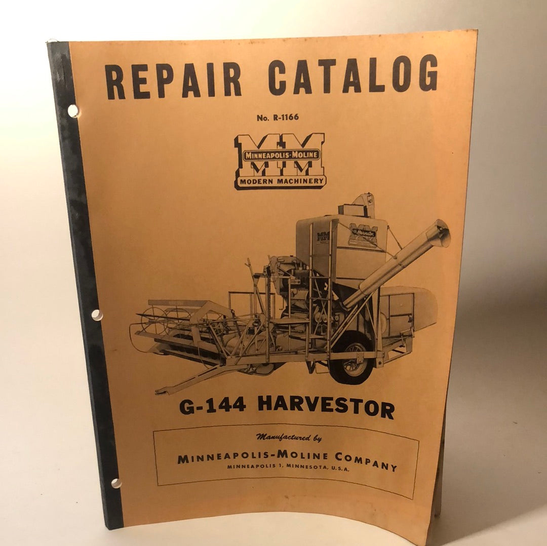 Minneapolis Moline - G-144 Harvestor - Repair Catalog