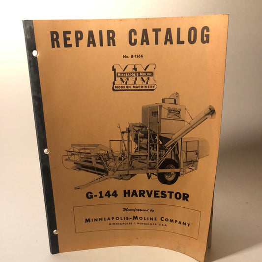 Minneapolis Moline - G-144 Harvestor - Repair Catalog