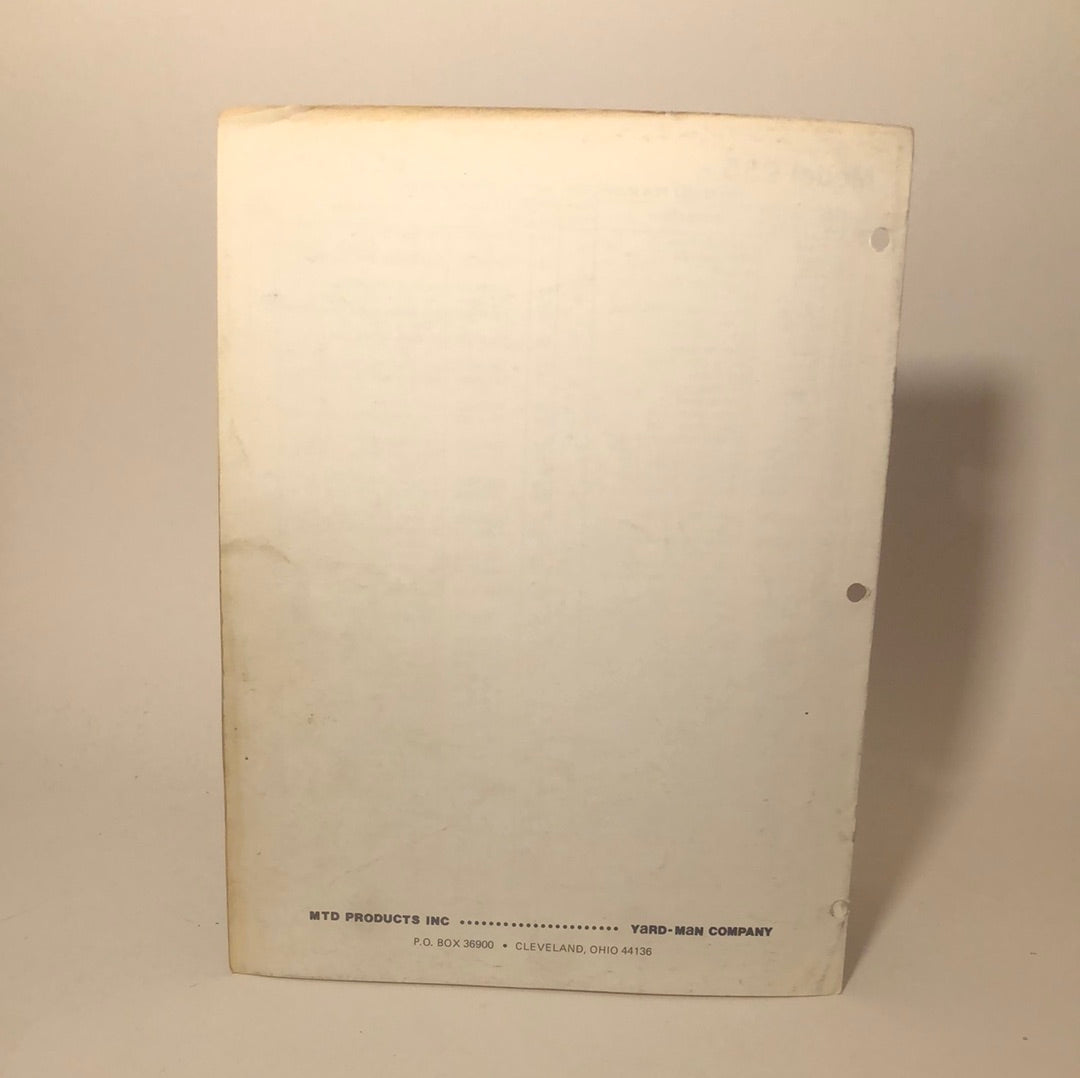 White Owner’s Guide 44” Side Discharge Mowing Deck