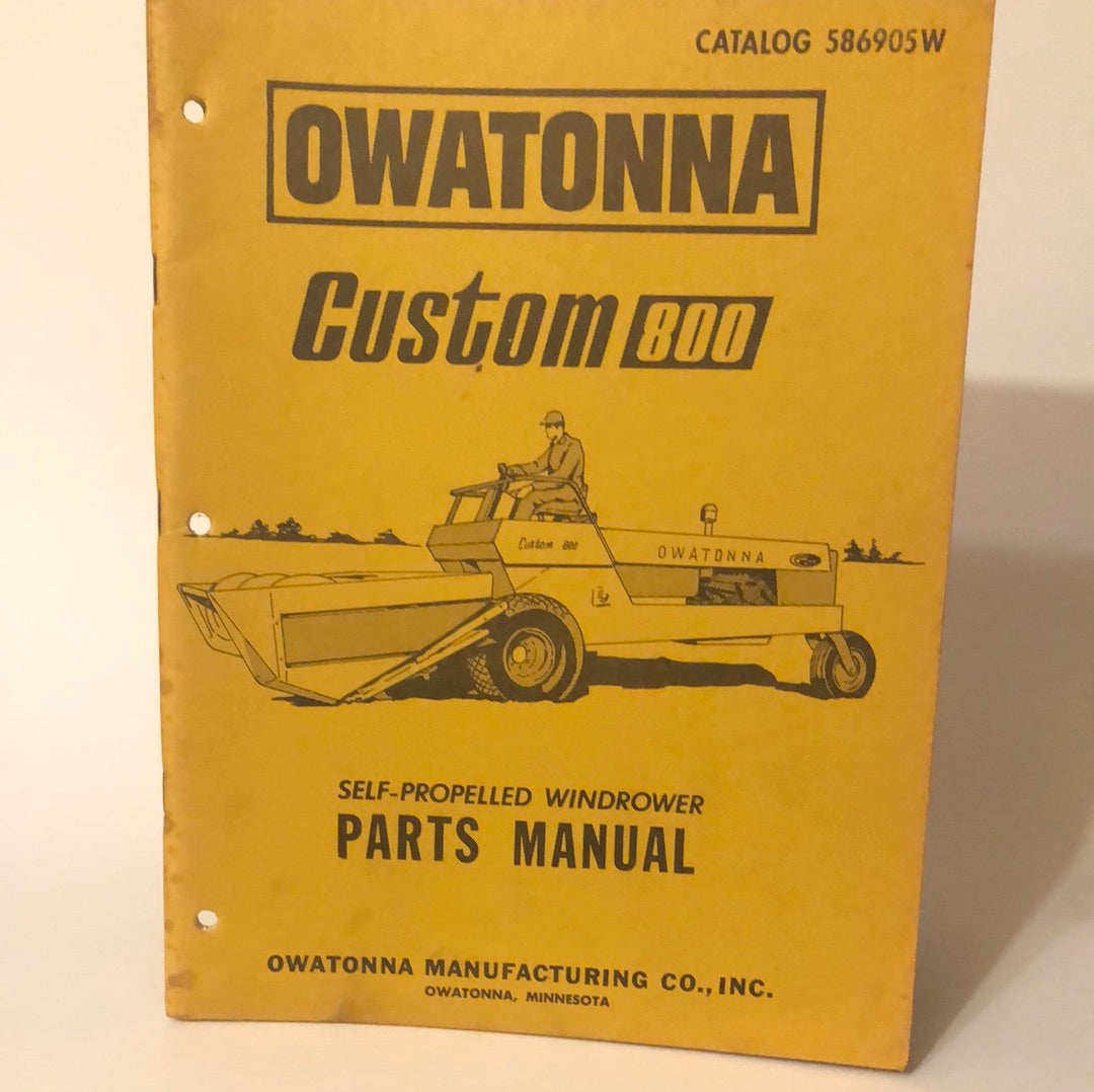 OMC - Custom 800 Self-Propelled Windrower - Parts Manual