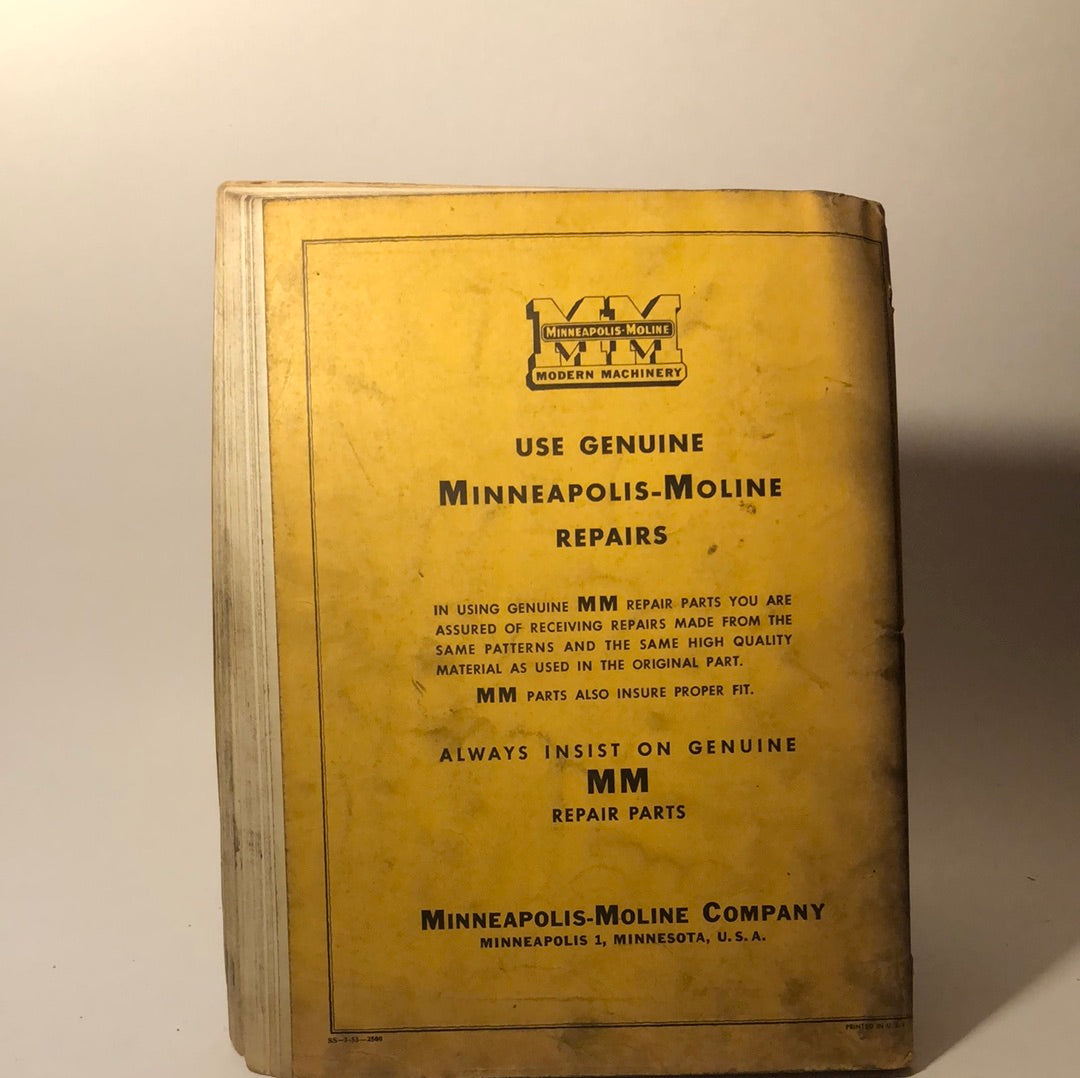 Minneapolis Moline - RTI Industrial Tractor - Repair Catalog