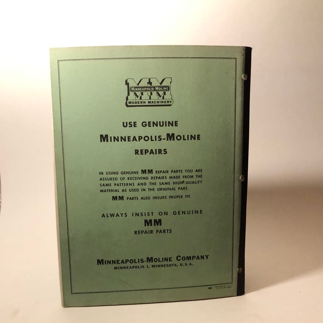 Minneapolis Moline - Bale-O-Matic pickup hay baler - Repair Catalog