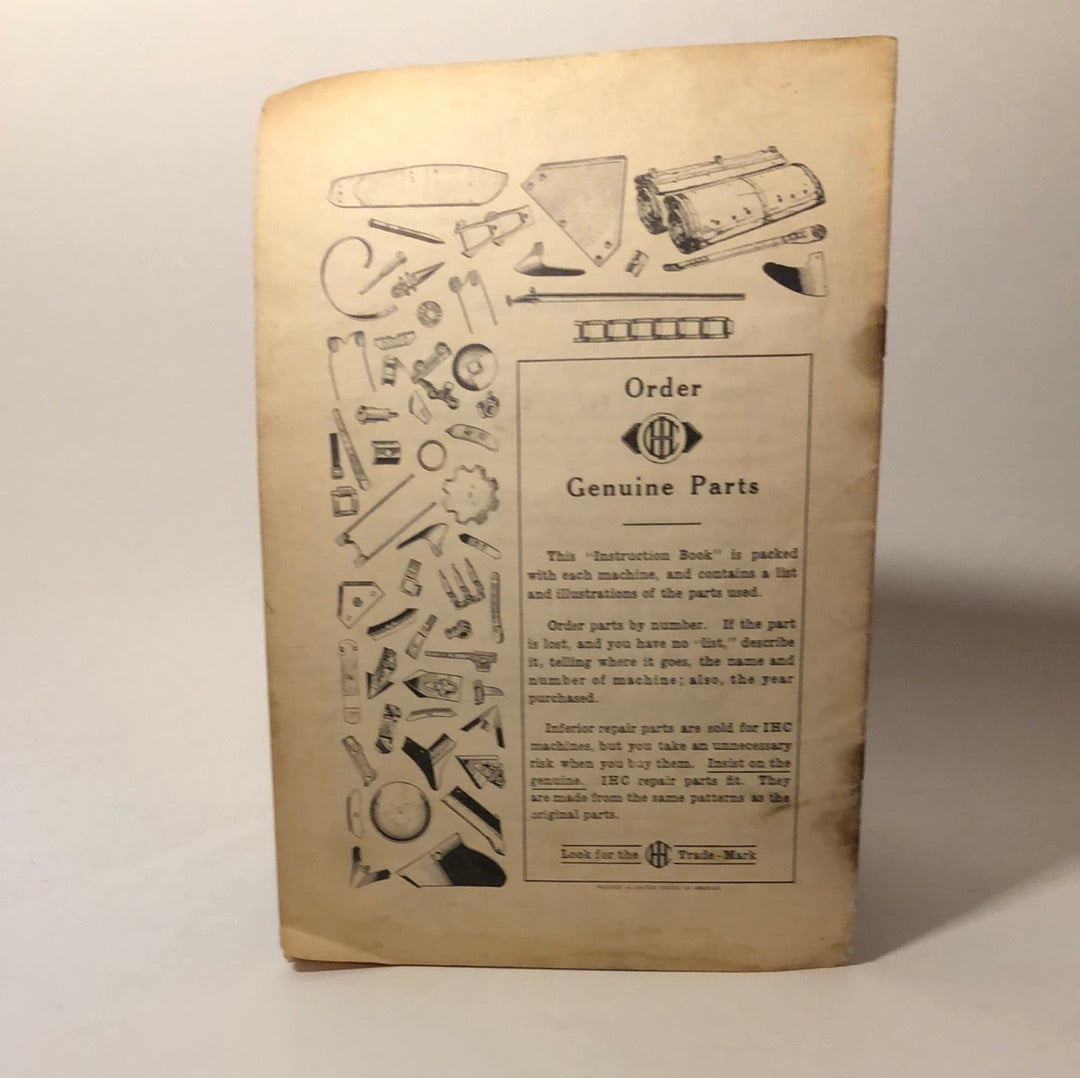 McCormick-Deering No 5 Hammer Mill - Manual