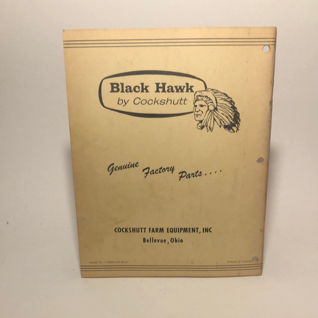 Cockshutt Black Hawk “40” Diesel Tractor parts list