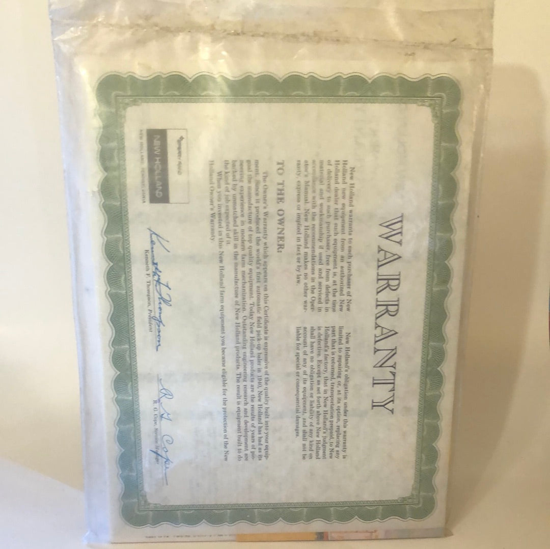 Sperry Rand New Holland Harvester Super 717 - Operator's Manual