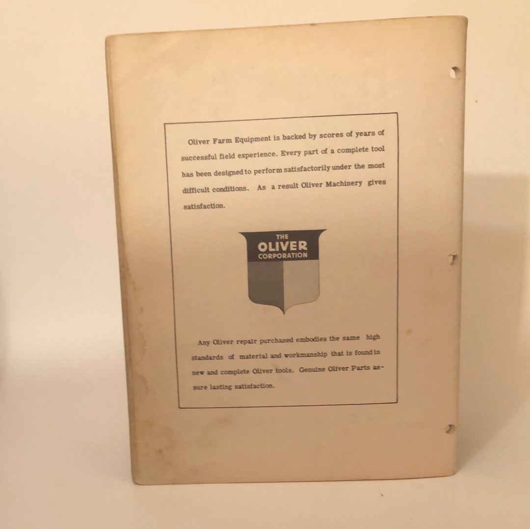 Oliver - No 44 & 44T Corn Planter- Parts Book