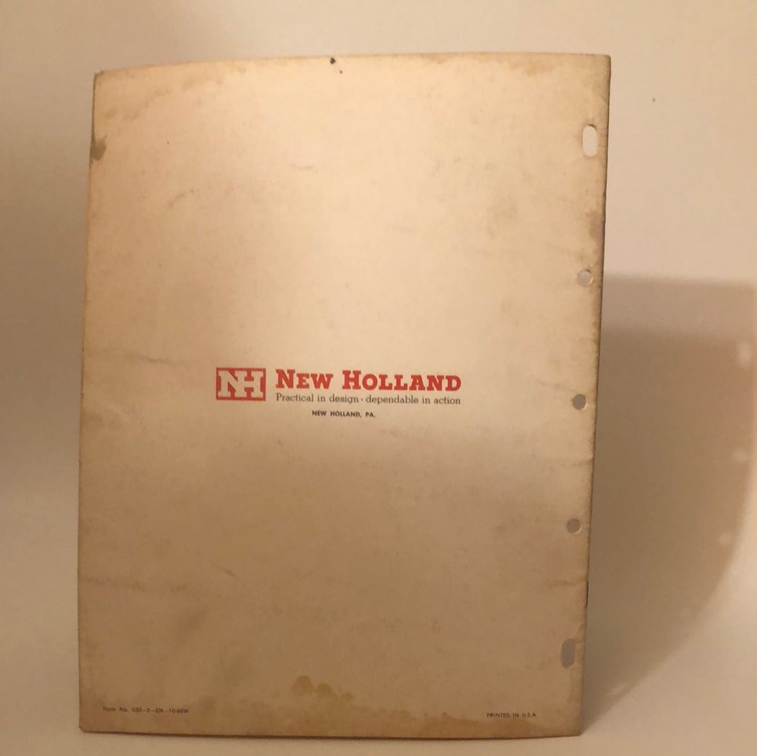 New Holland - 35 Rotary Mower - Owner's Manual w/Assembly Information
