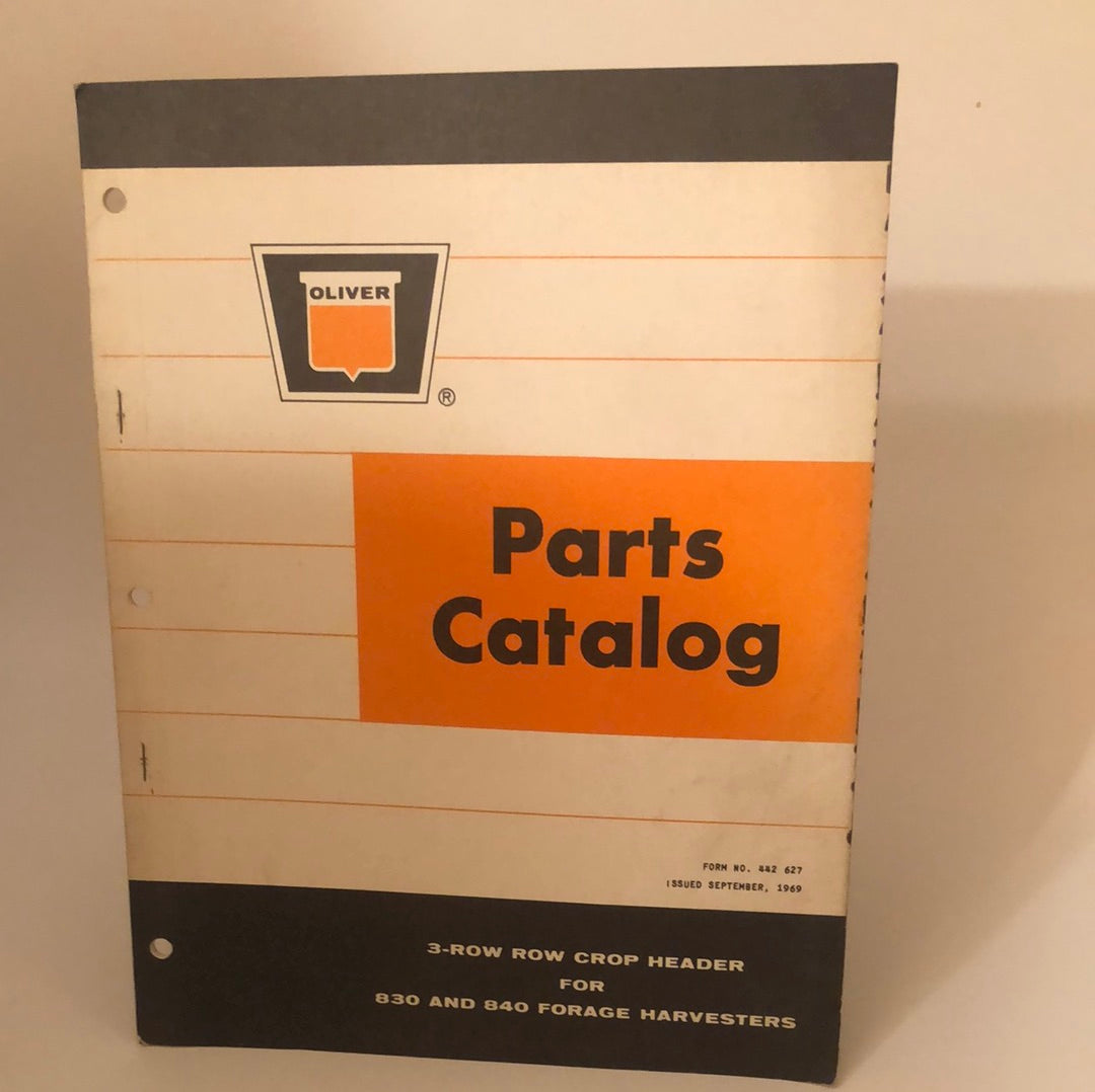 Oliver - 3 Row Crop Header for 830/840 Forage Harvesters - Parts Catalog