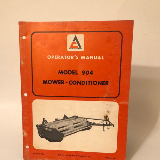 Allis-Chalmers Model 904 Mower-Conditioner _ Operators Manual