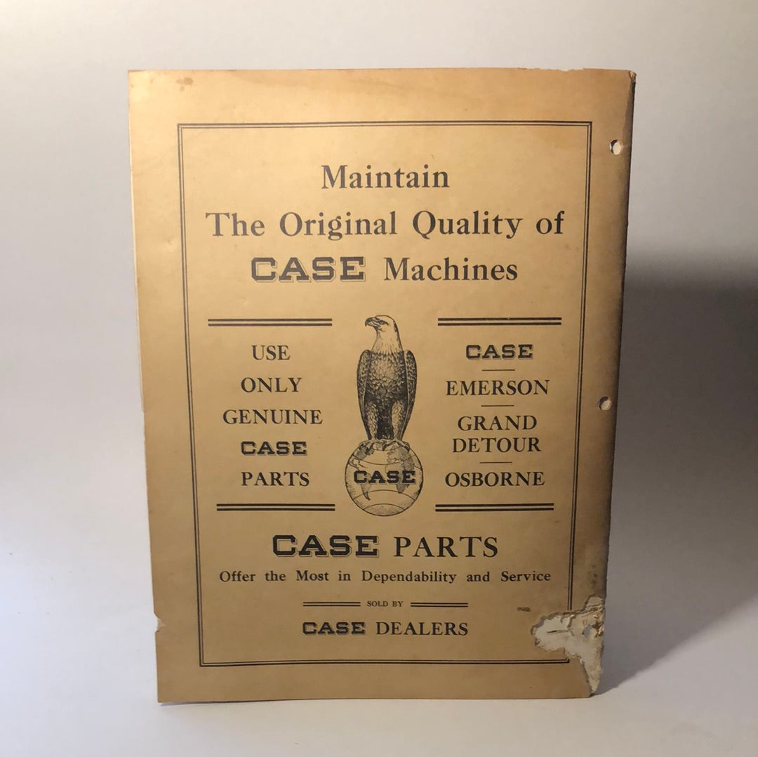 Case - parts list no. C191 - Case Combine model A6