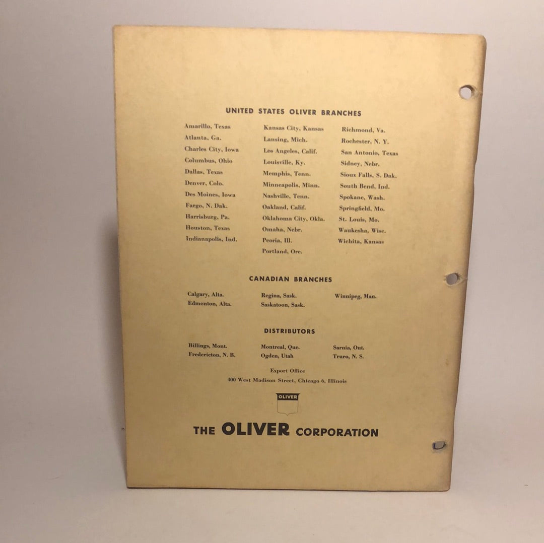 Oliver - parts book for Model DD Crawler Tractor