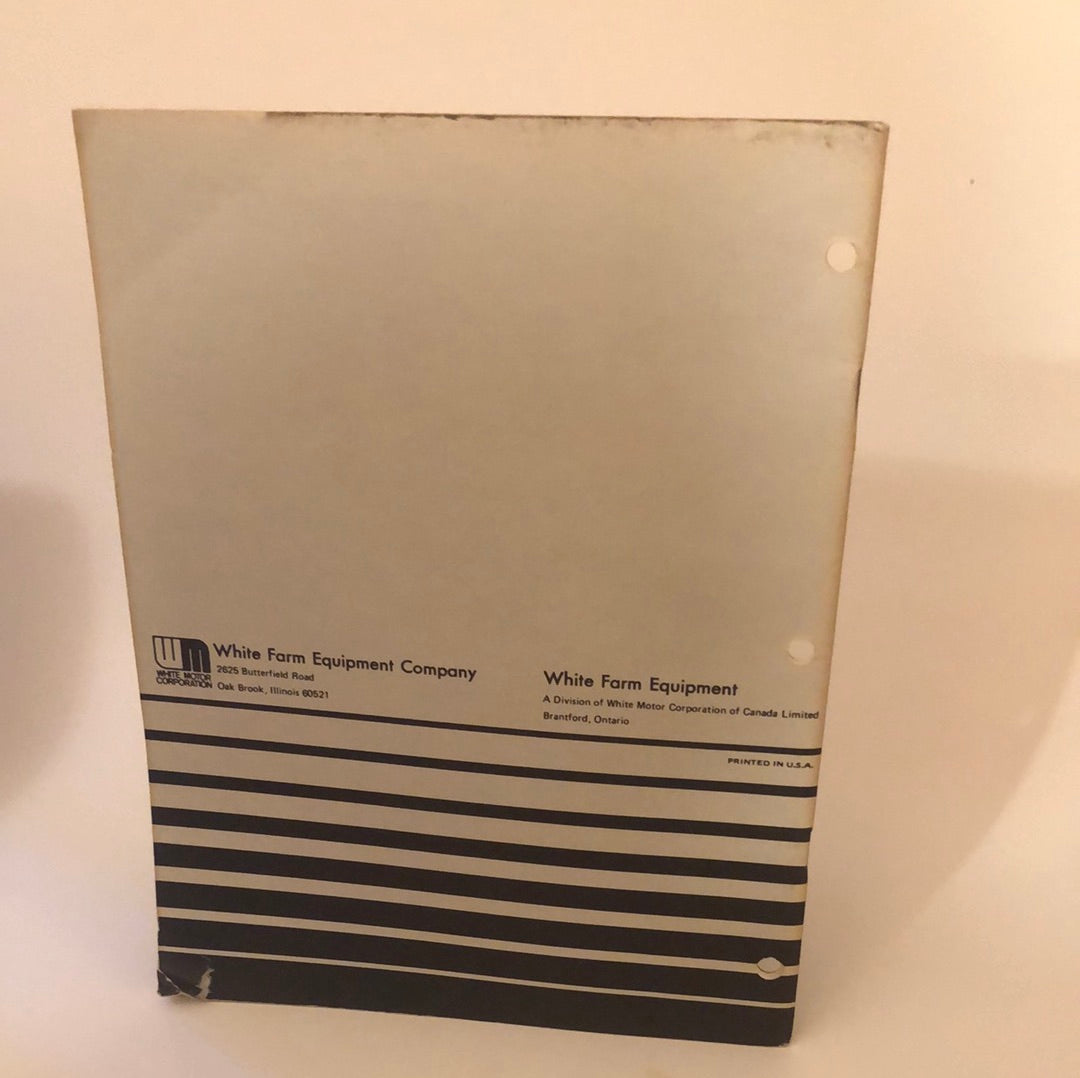 White 2-30 and 2-35 Field Boss Tractors - Operator's Manual