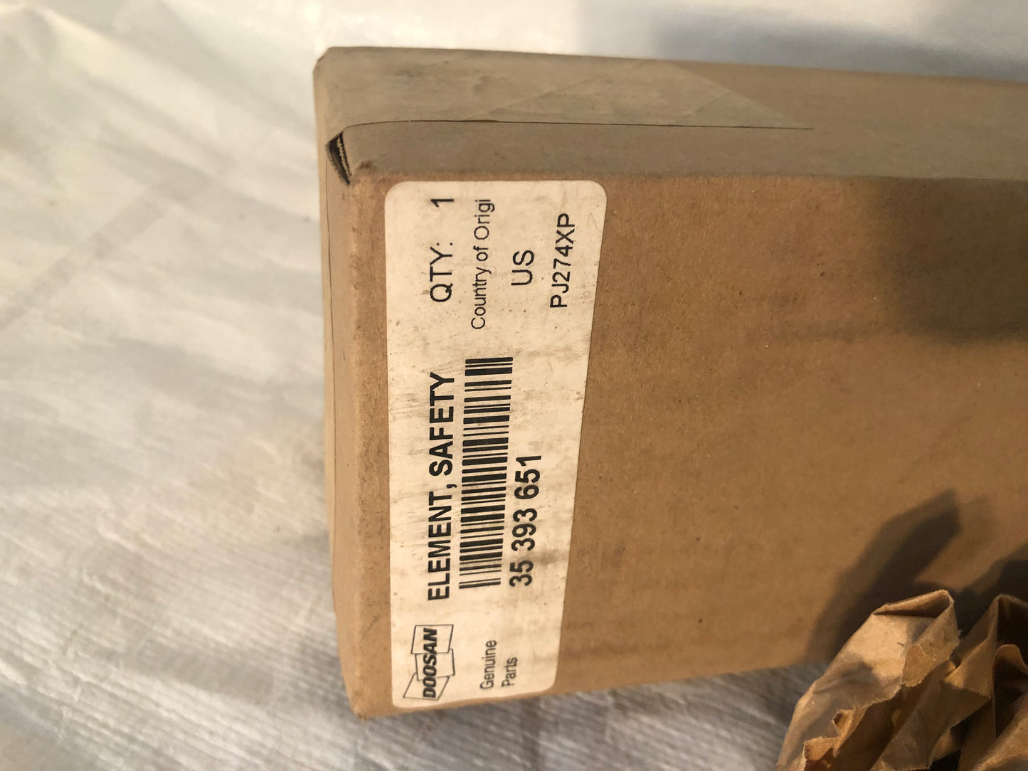 Doosan 35393651 Safety Element Filter