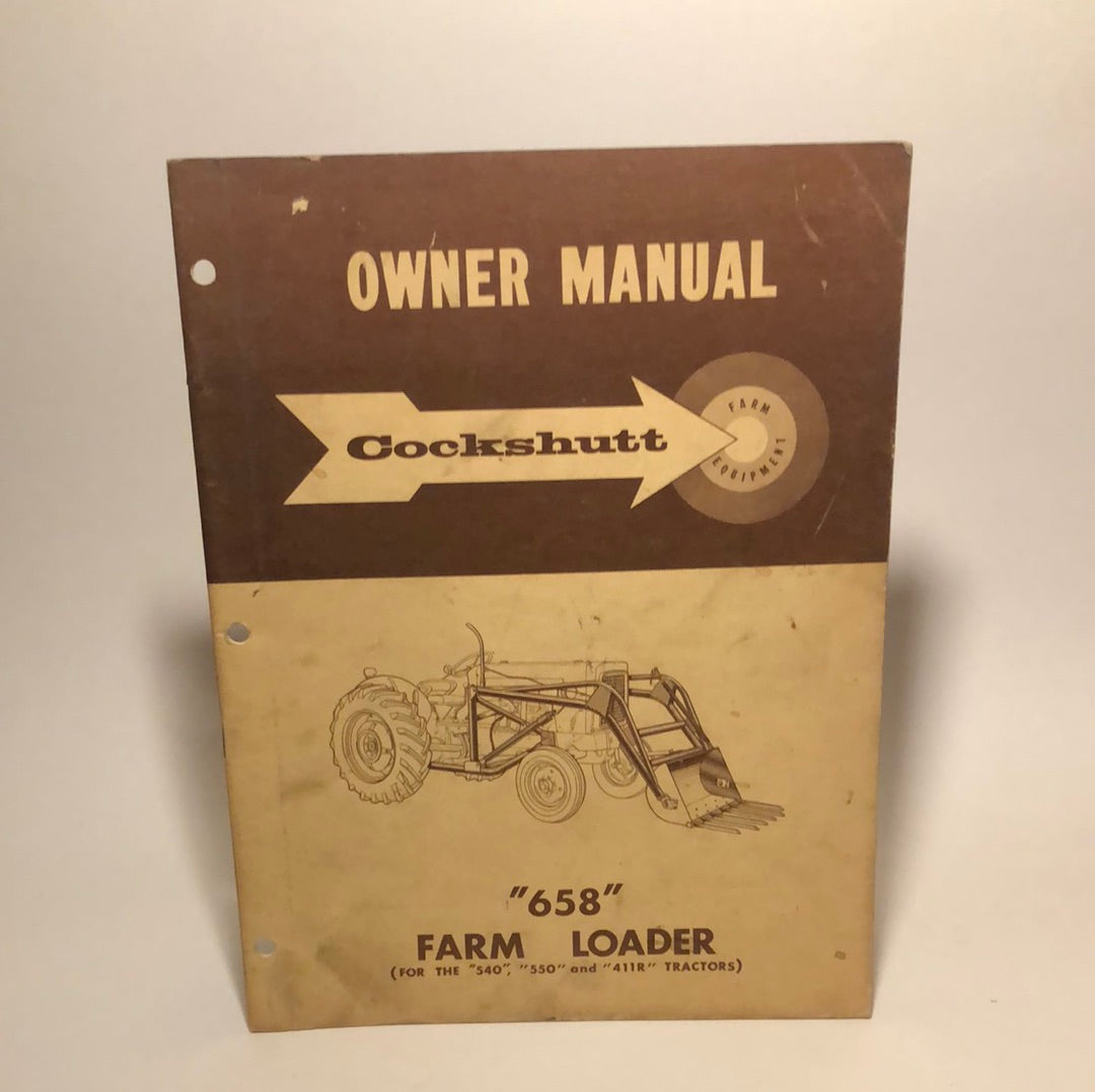 Cockshutt Owner Manual 658 Farm Loader