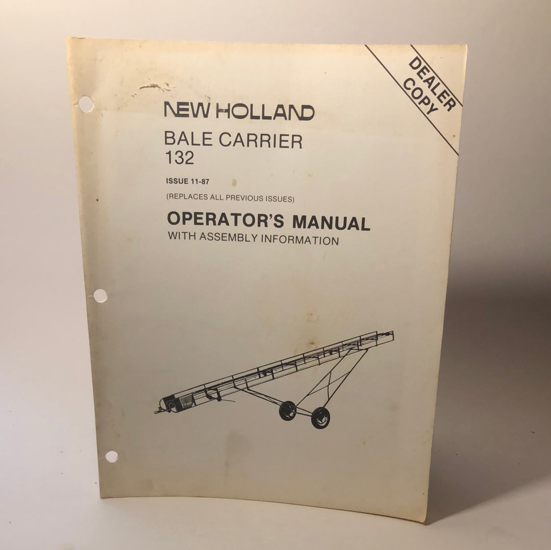 New Holland - Bale Carrier 134 Operator's Manual - Dealer Copy