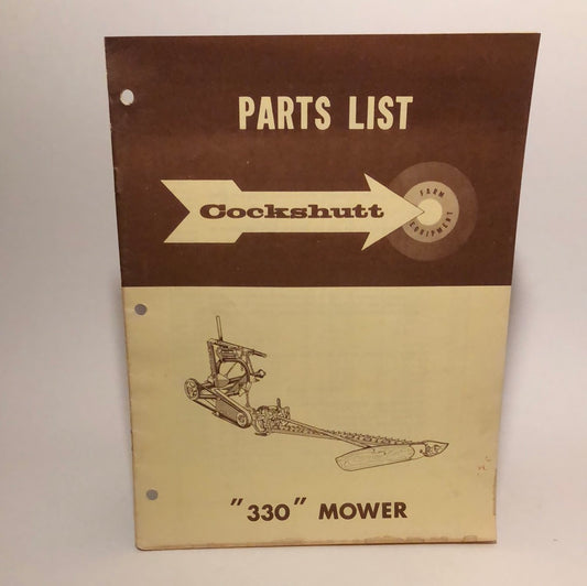 Cockshutt Parts List 330 Mower