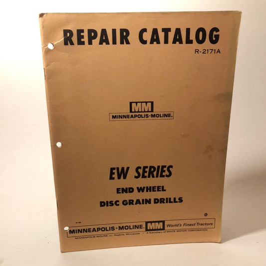 Minneapolis Moline - EW series End Wheel Disc Grain Drills - Repair Catalog