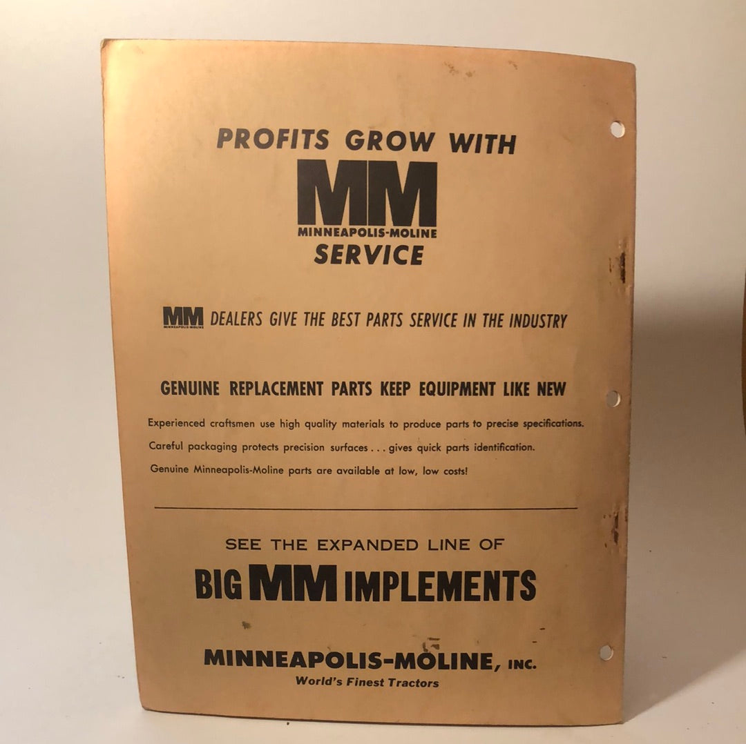 Minneapolis Moline - C300 Rear Mounted Cultivator for T320 Tool Bar Carrier - Operating Instructions
