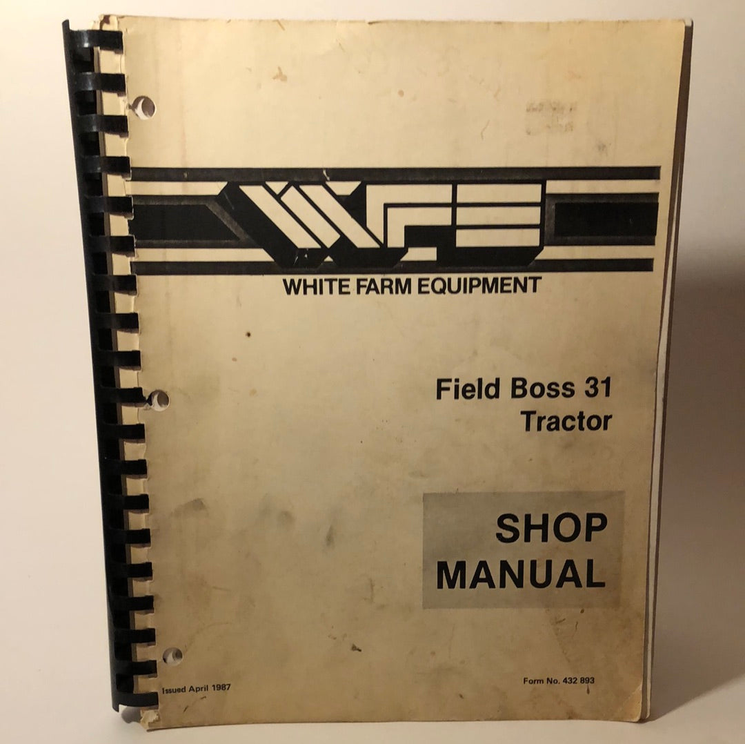 White Field Boss 31 Tractor shop manual