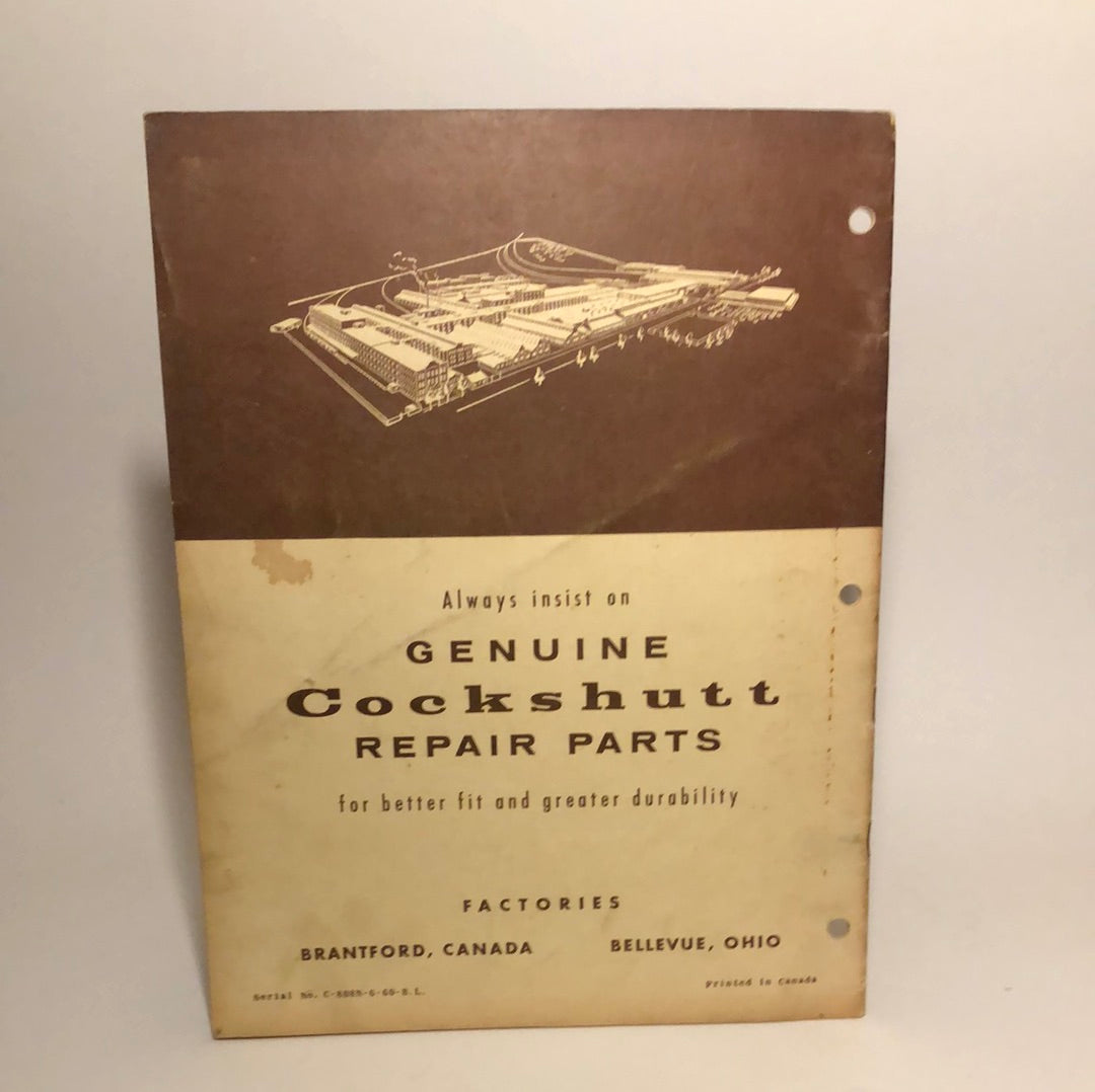 Cockshutt Owner Manual 633 Manure Spreader