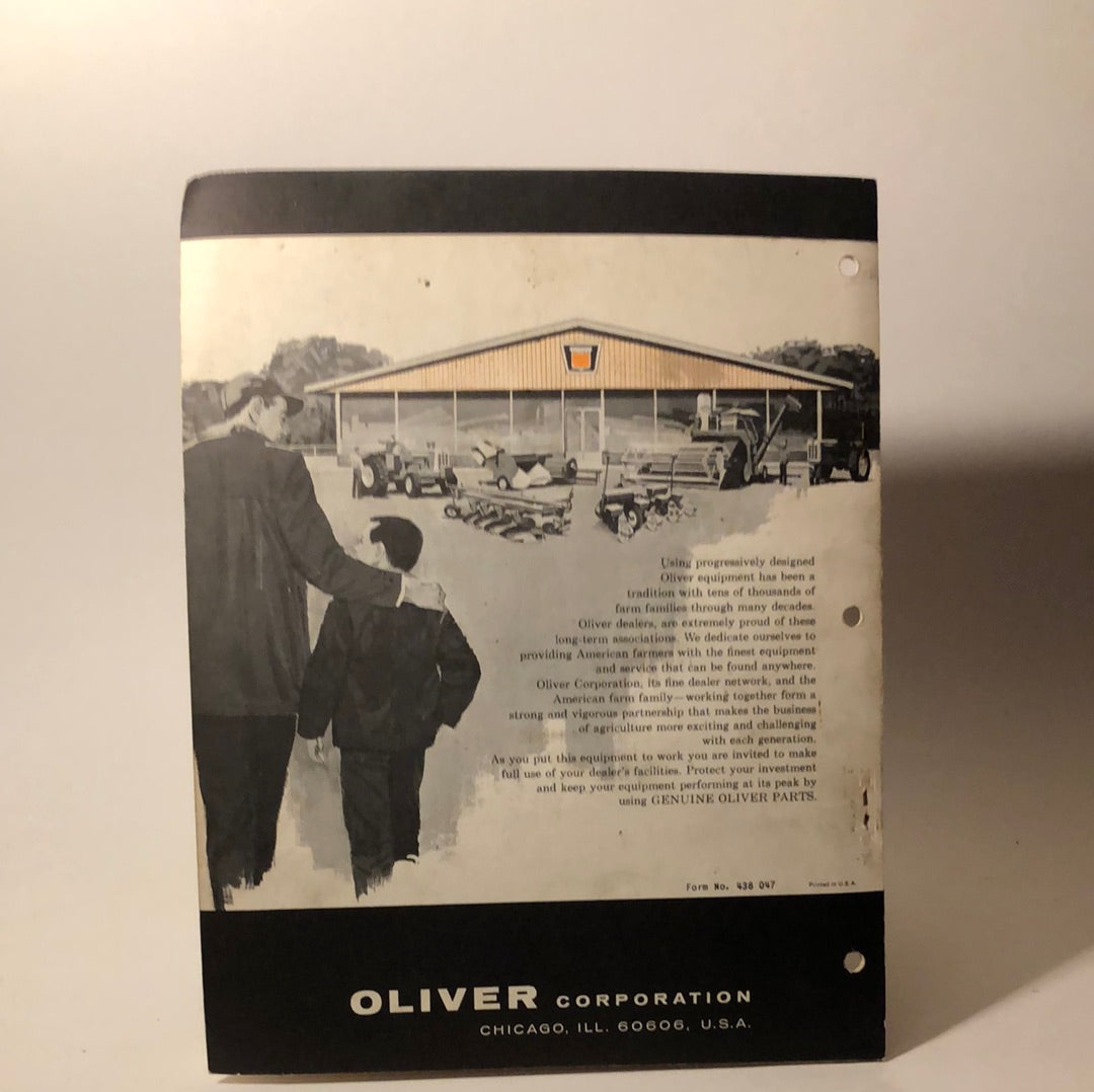 Oliver Parts Catalog 750 Series Front Mounted Cultivator & Attachments