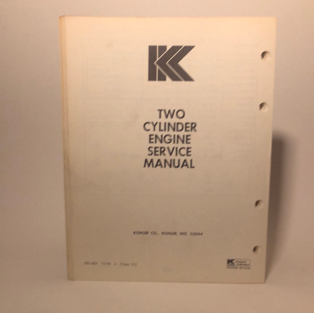 Kohler Two Cylinder Engine Service Manual