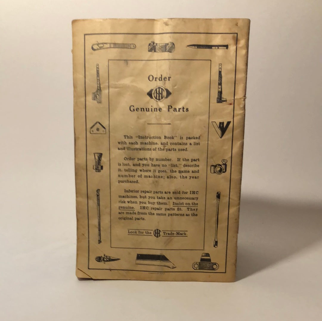 McCormick-Deering No 4-A All-Steel Manure Spreader - Manual
