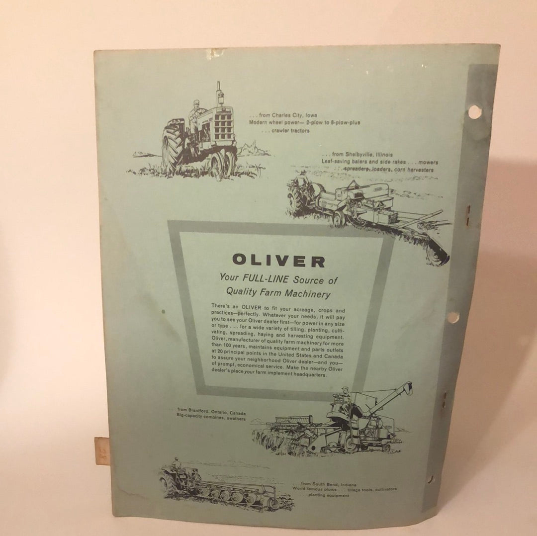 Oliver No 28 Spred-All Fertilizer Distributor - Setting Up Instructions & Parts Book